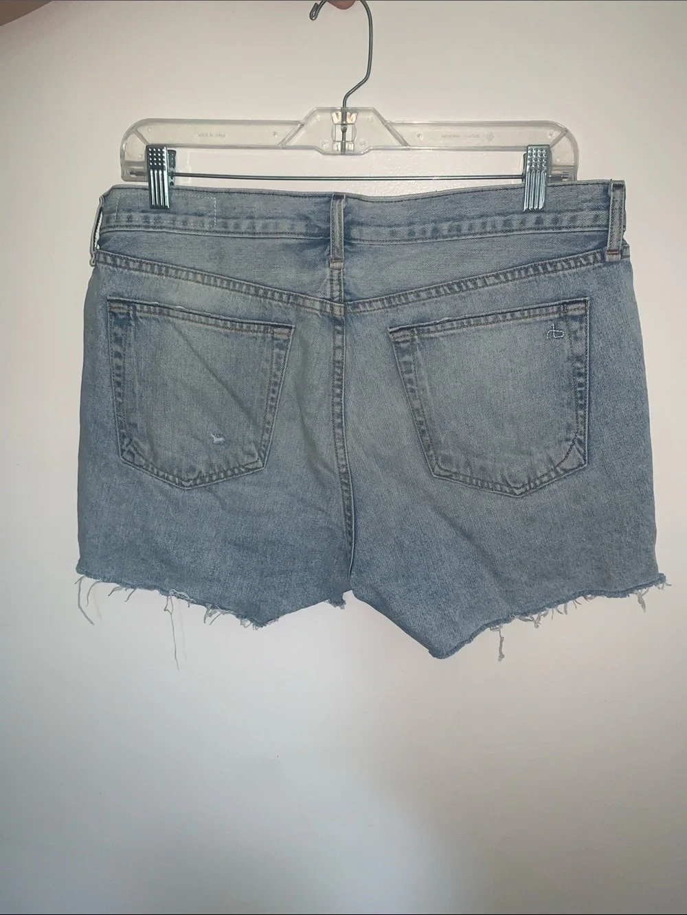 Rag & bone light wash denim shorts